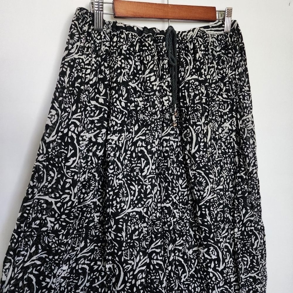 Vintage Derek Heart Boho Broomstick Midi Skirt - Picture 4 of 11